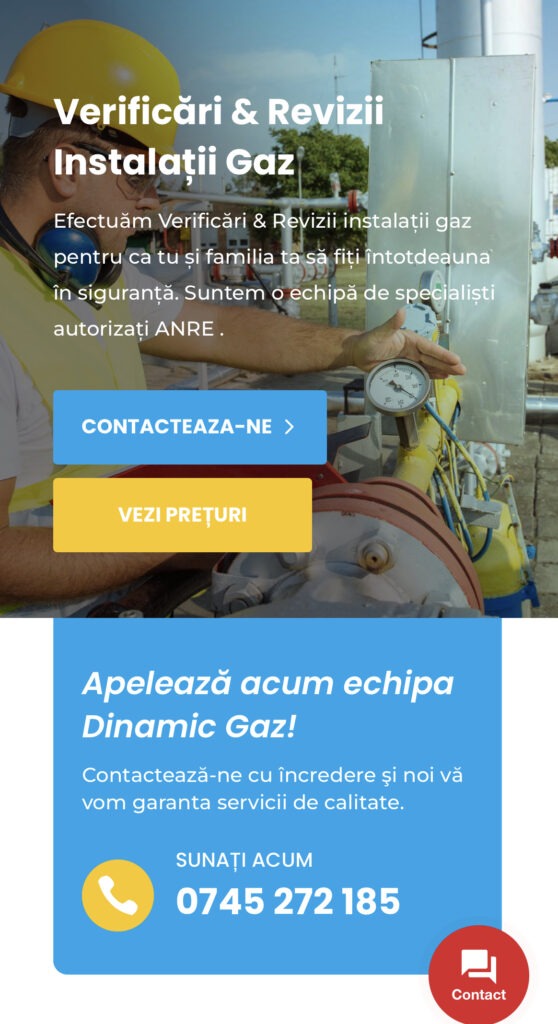 Dinamic Gaz Proiectare Execuție Verificări Instalații Gaz