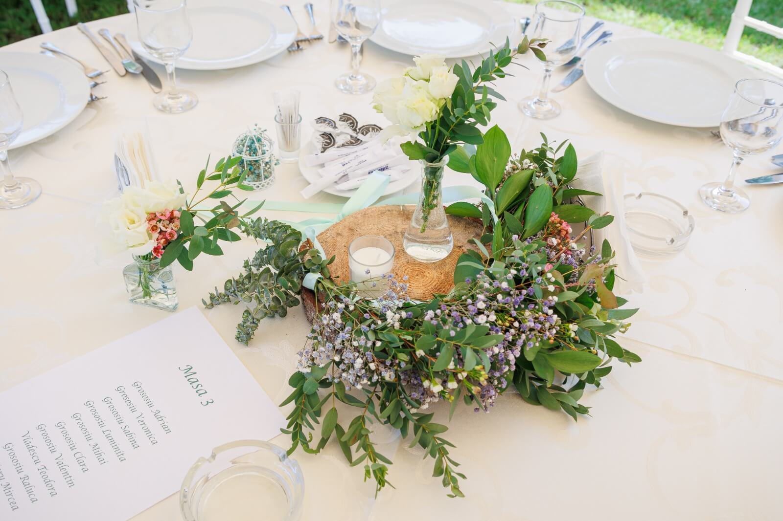 Decor cu flori nunta sau botez