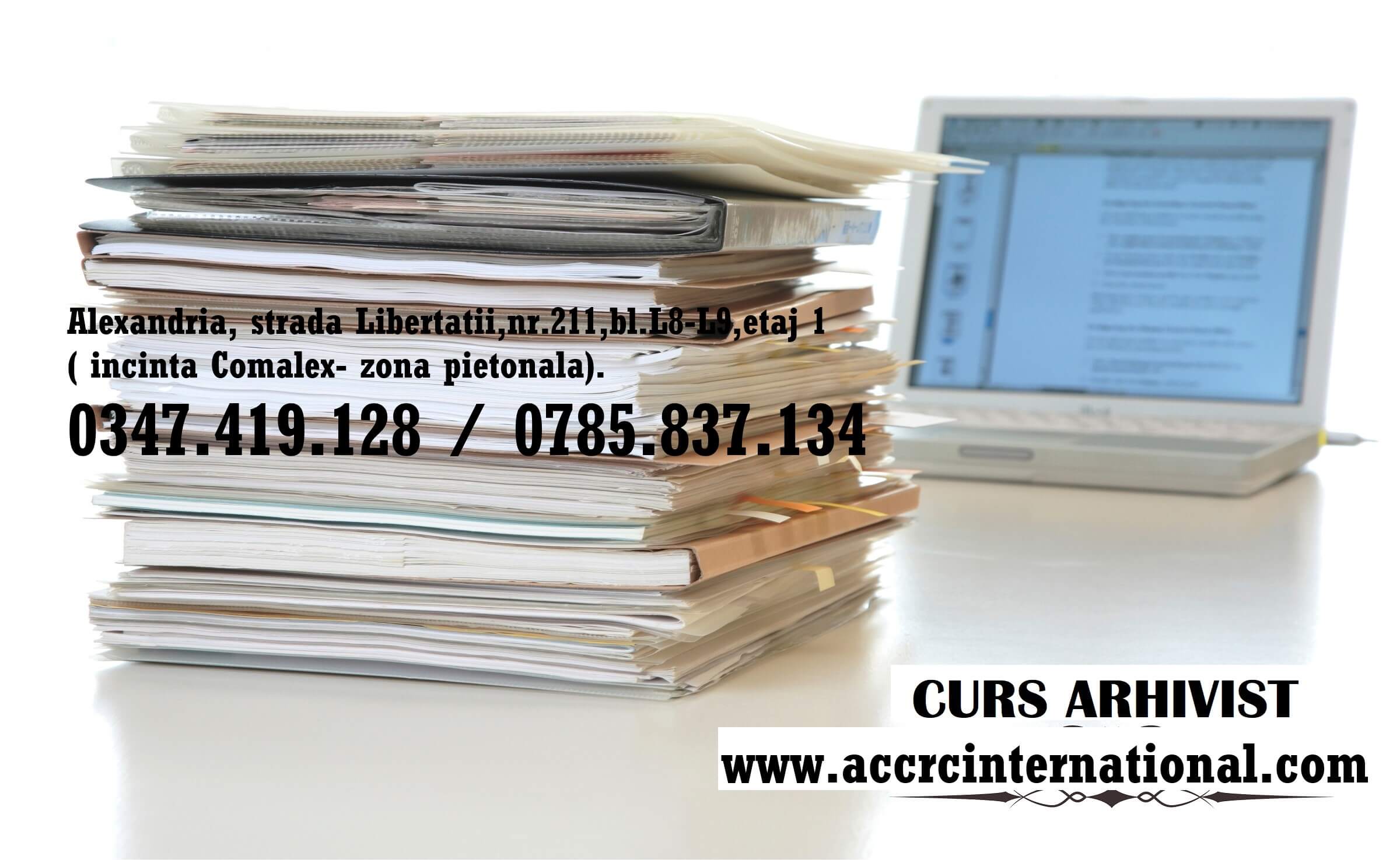 curs de calificare – Arhivist