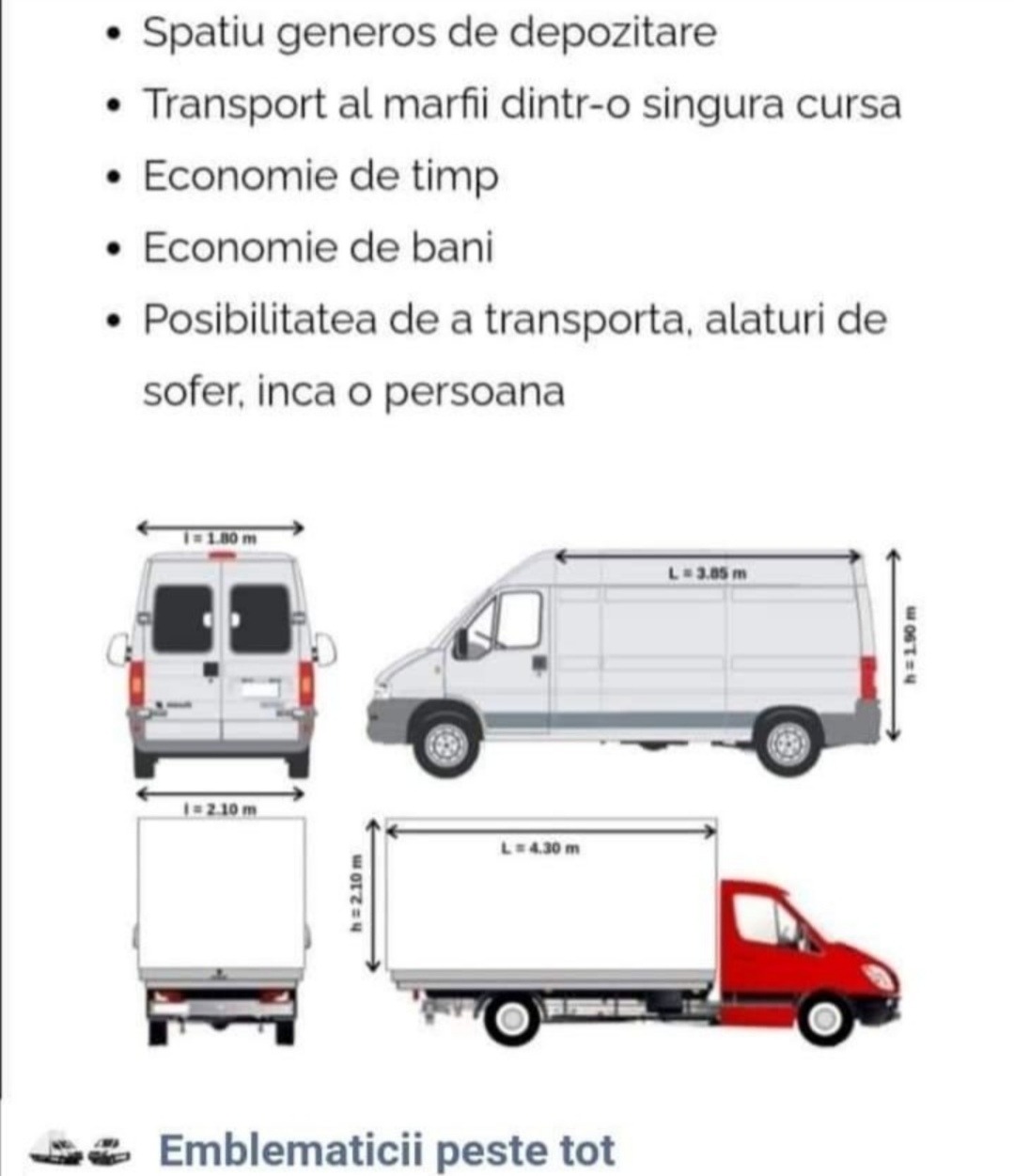 Transportam orice, caram/încarcă orice și orice servicii