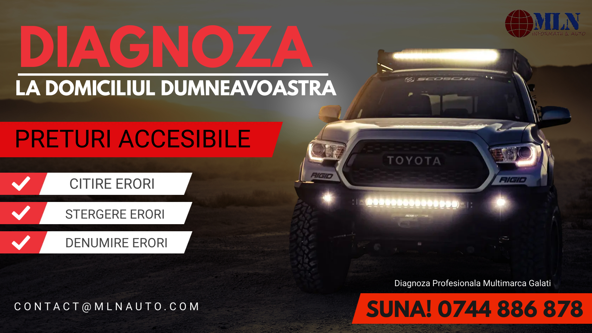 Diagnoza/Tester Auto Multimarca OBD