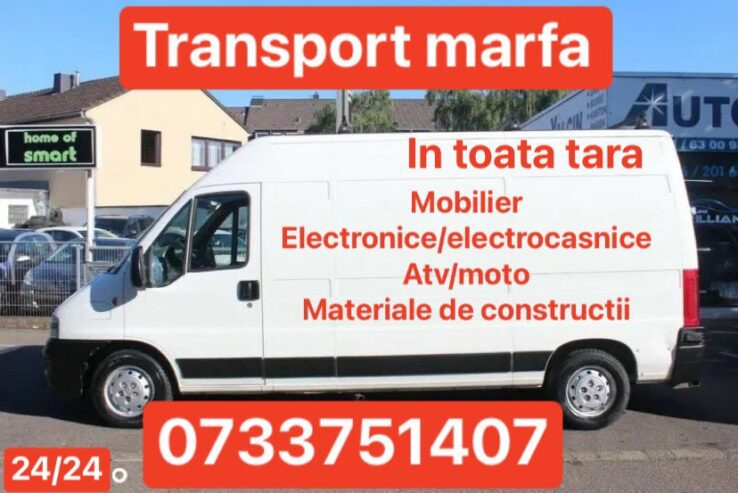 Transport marfa mobilier mutari relocari Timisoara