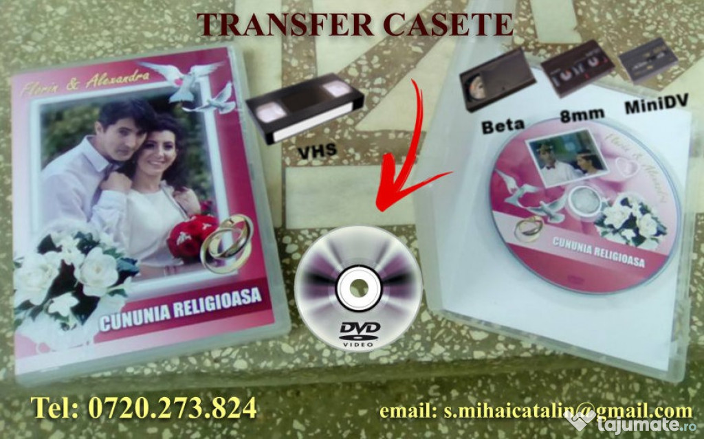 Transfer casete video si audio pe orice suport
