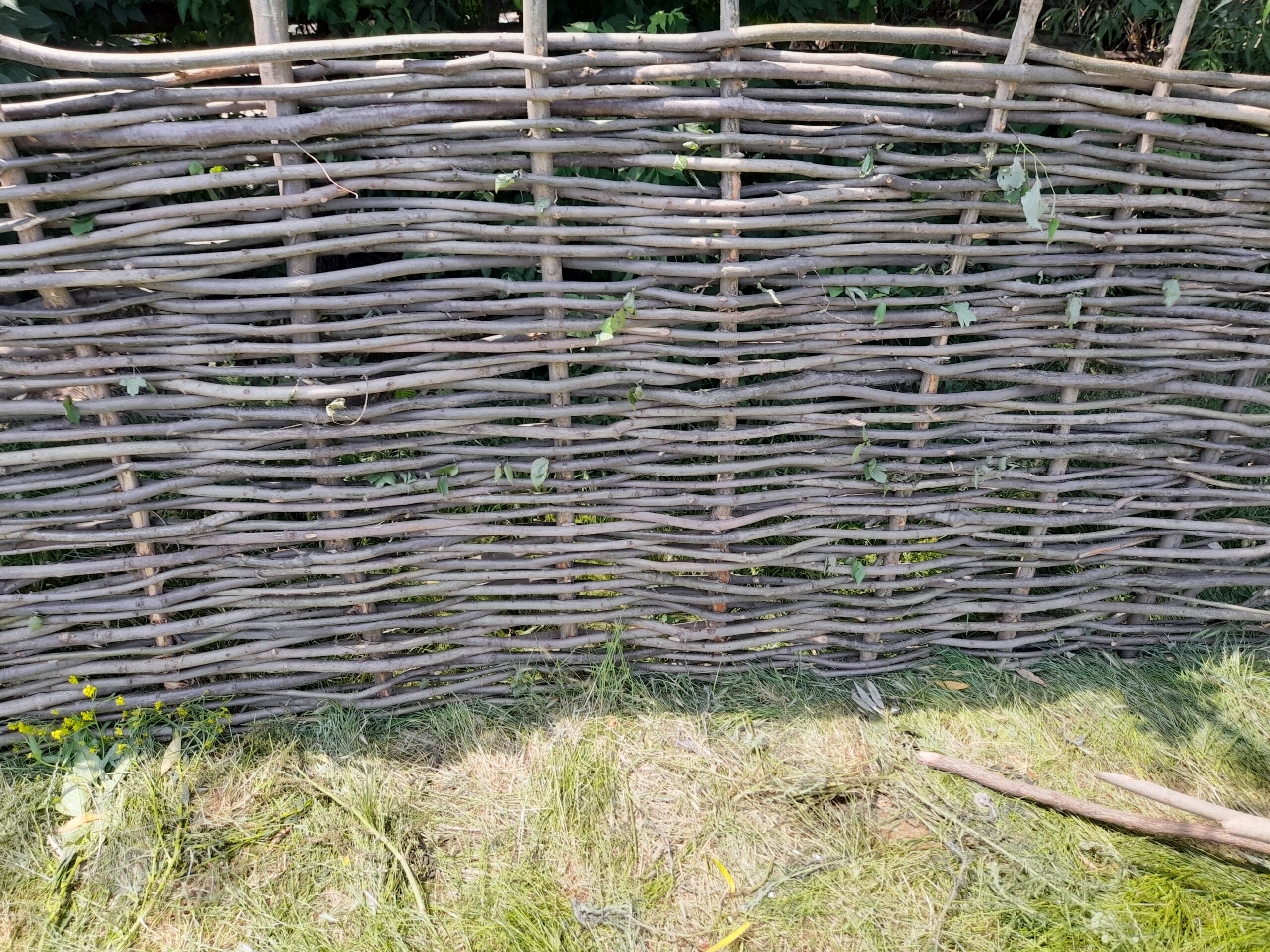 Gard din nuiele/bețe împletite