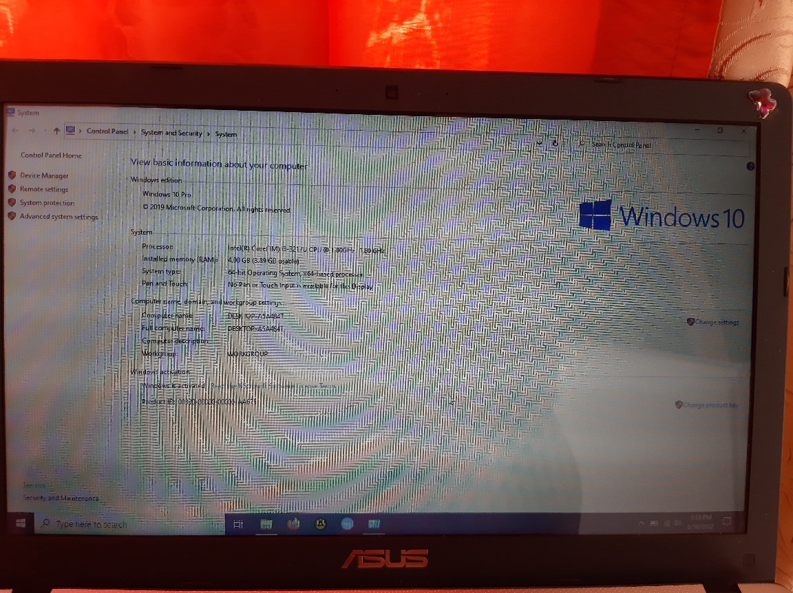 Vand laptop ASUS X550C