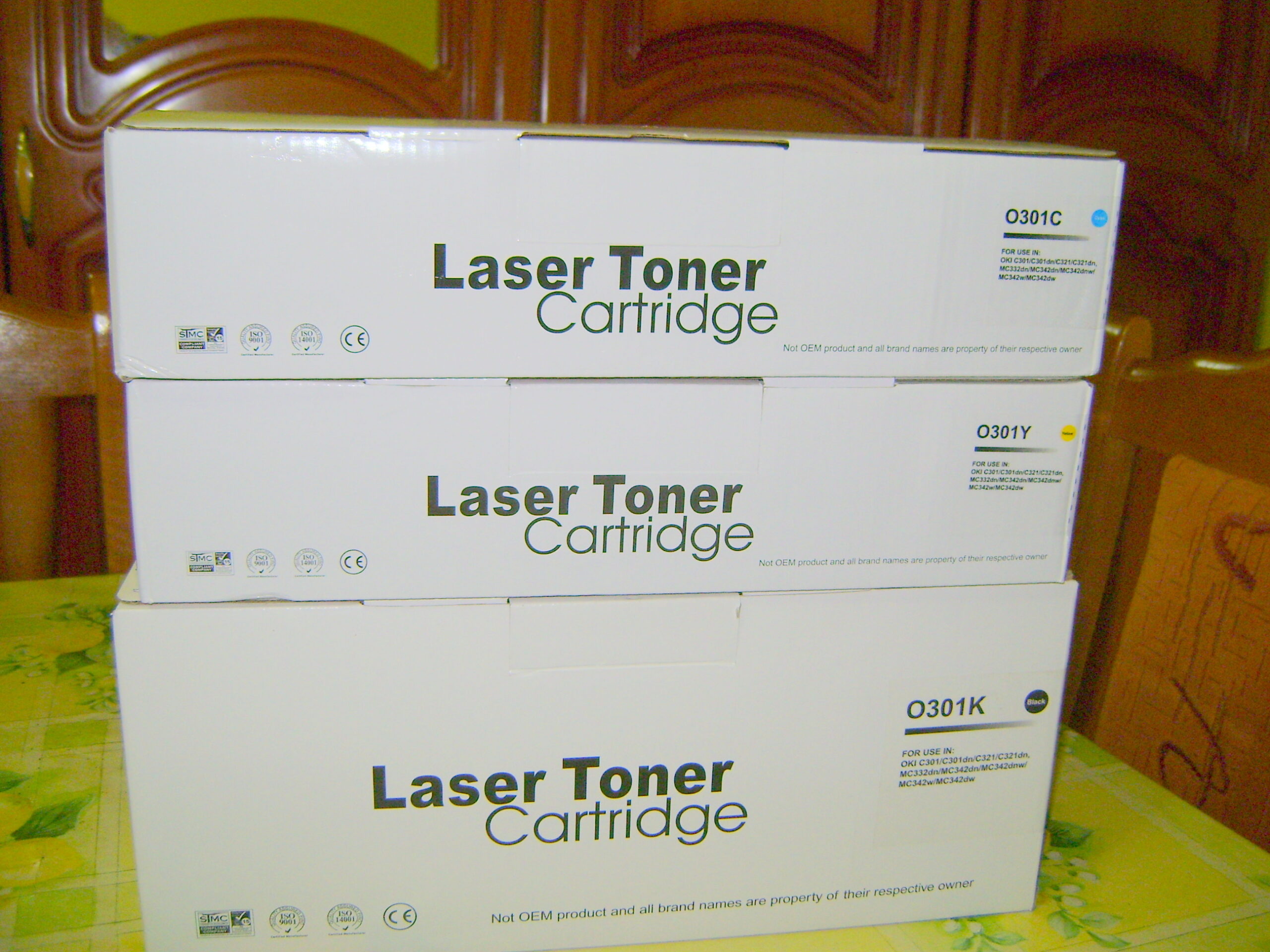 Cartuse Toner compatibile OKI O301 -K,,C și Y sigi