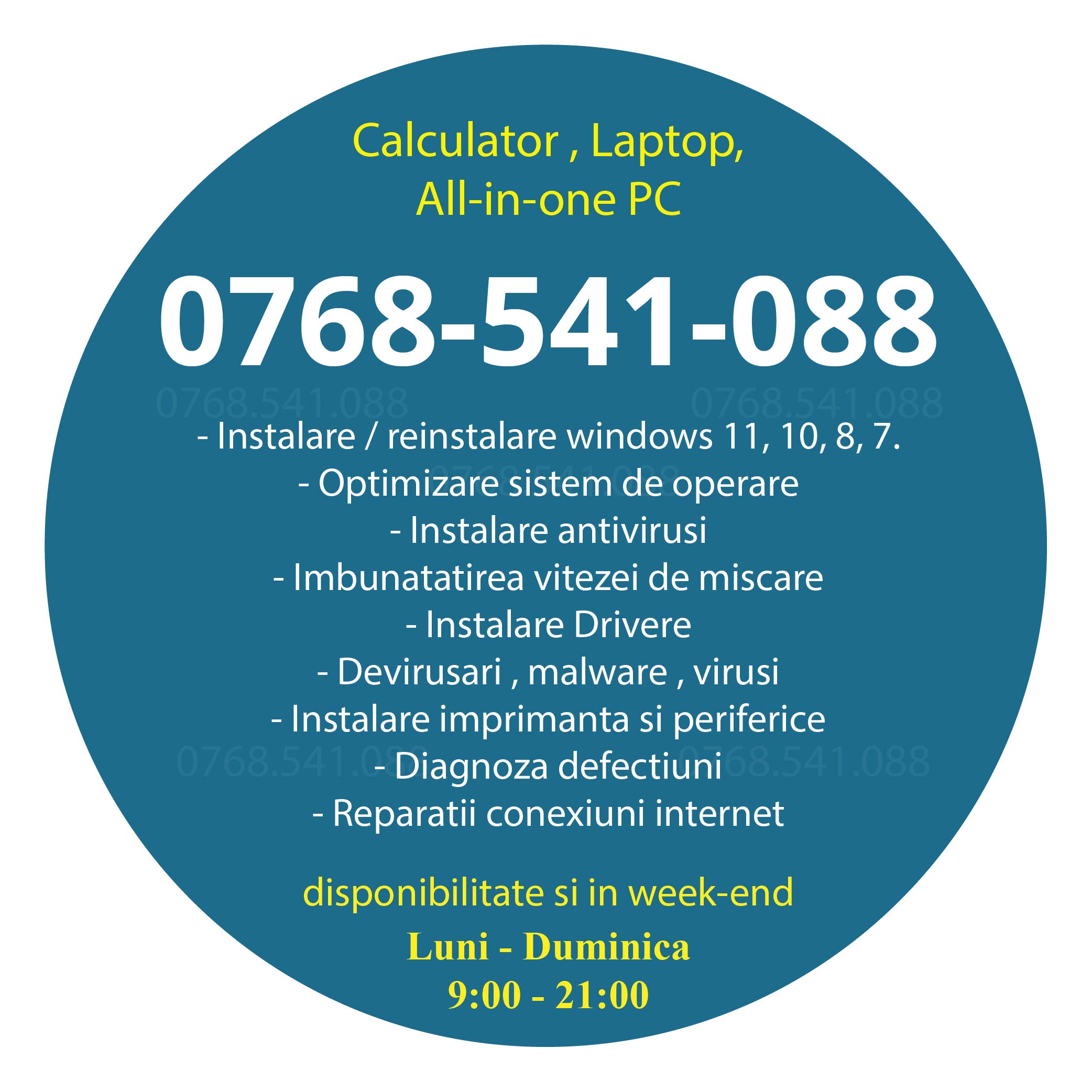 Instalare windows la domiciliu bucuresti Ilfov