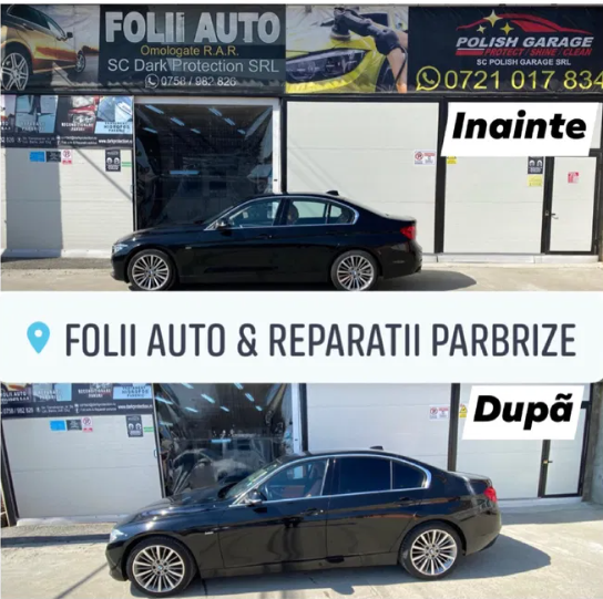 Folii auto, aplicare folii, geamuri fumurii, montare folii