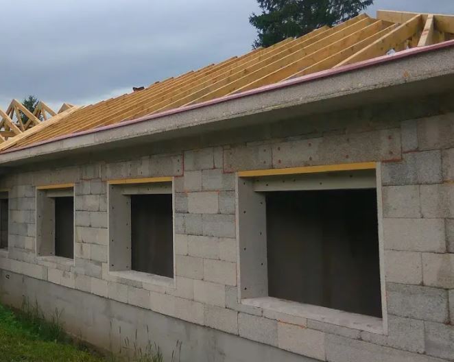 Caramizi din polistiren si beton