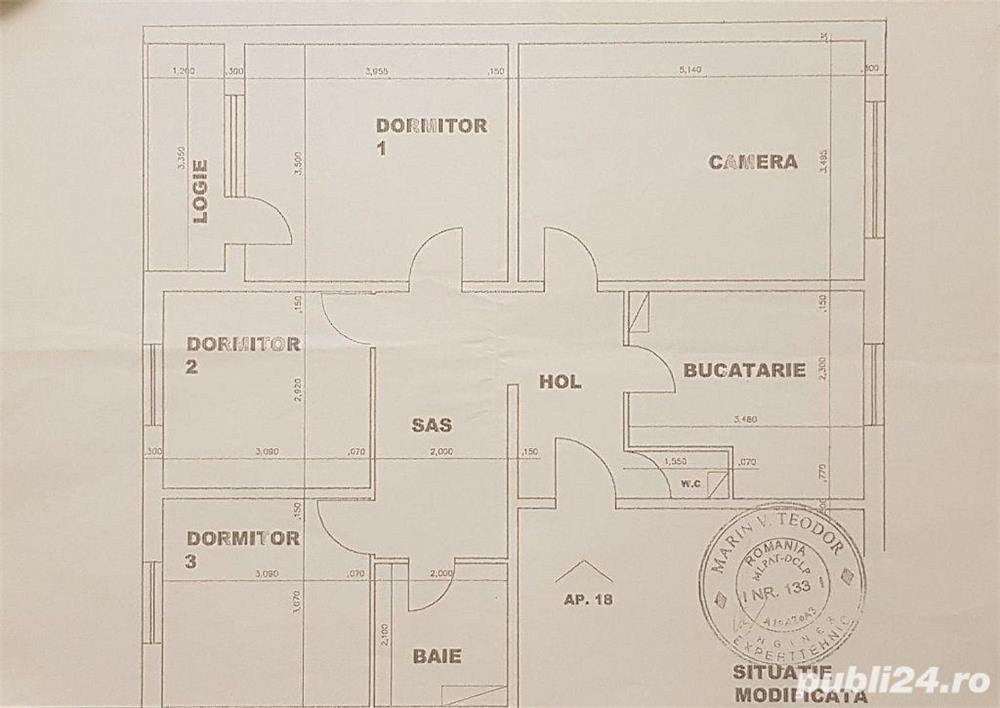 Apartament 4 camere decomandate 82mp Brancoveanu Dorohoi Pro