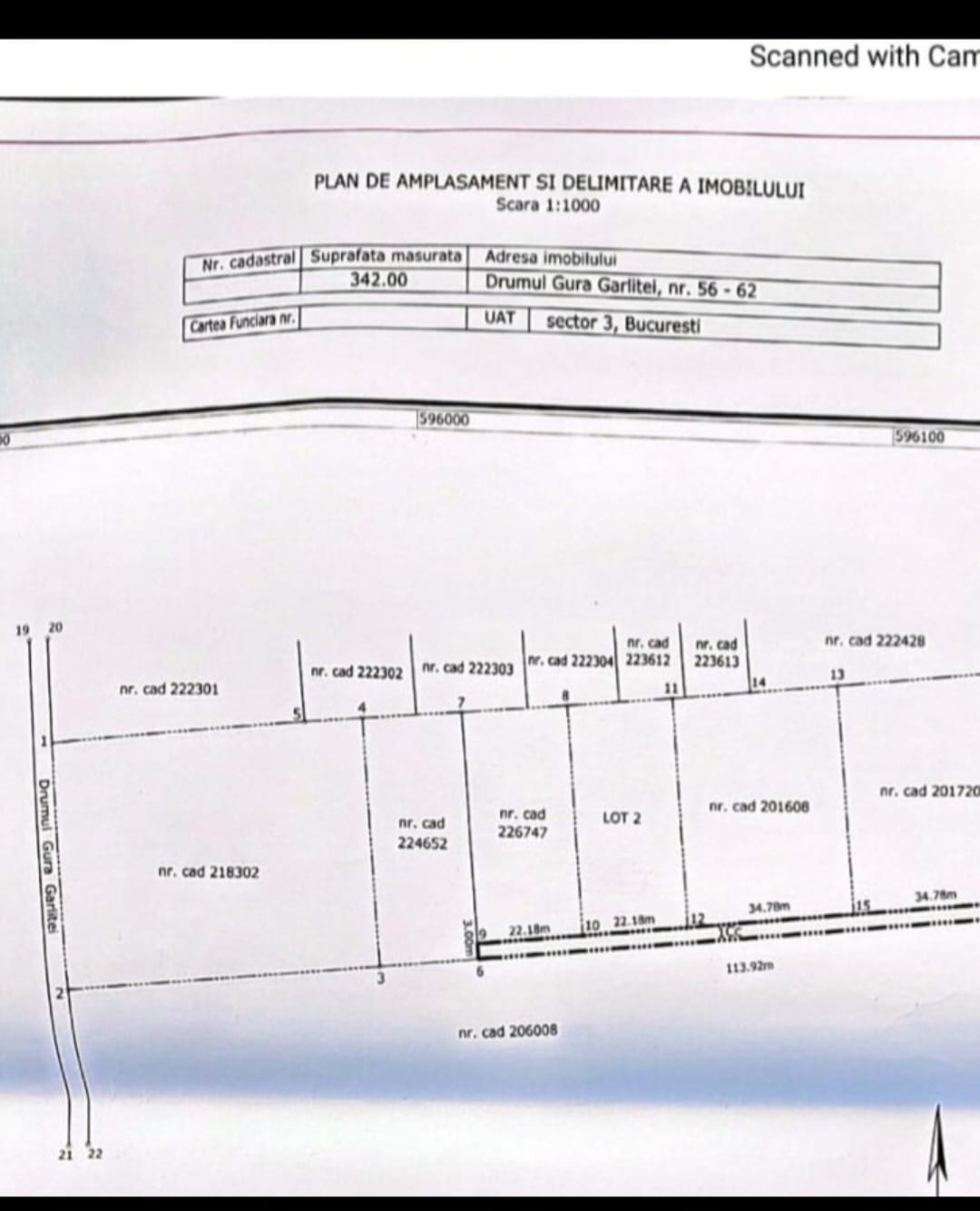 Teren de inchiriat Zona Pallady deschidere 57 m